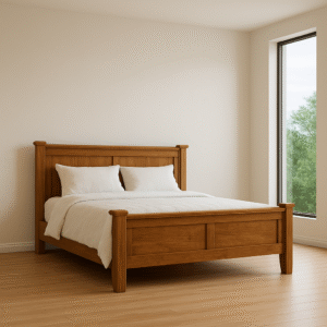 wooden bed king size