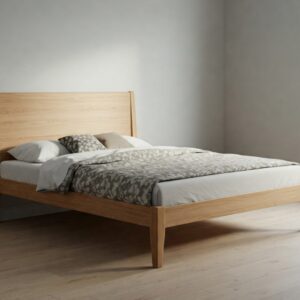 wooden bed
